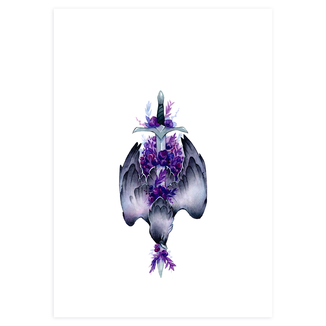 Longsword, Black Raven - Original Painting