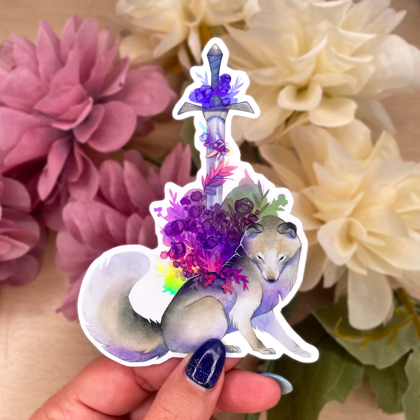 Longsword - Holographic Premium XL Stickers