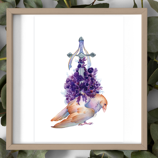 Longsword, Albino Raven - Prints