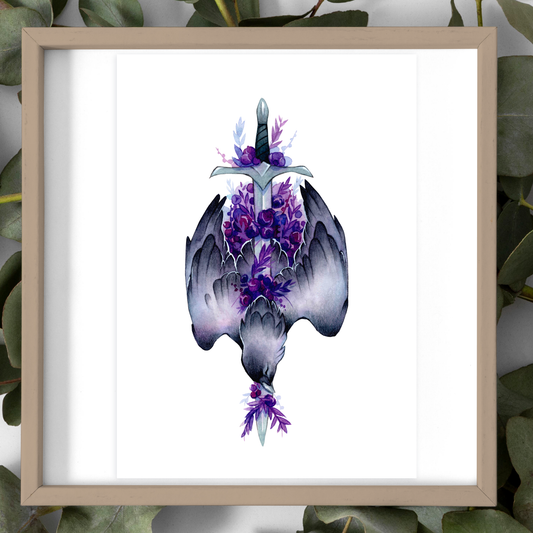 Longsword, Black Raven - Prints