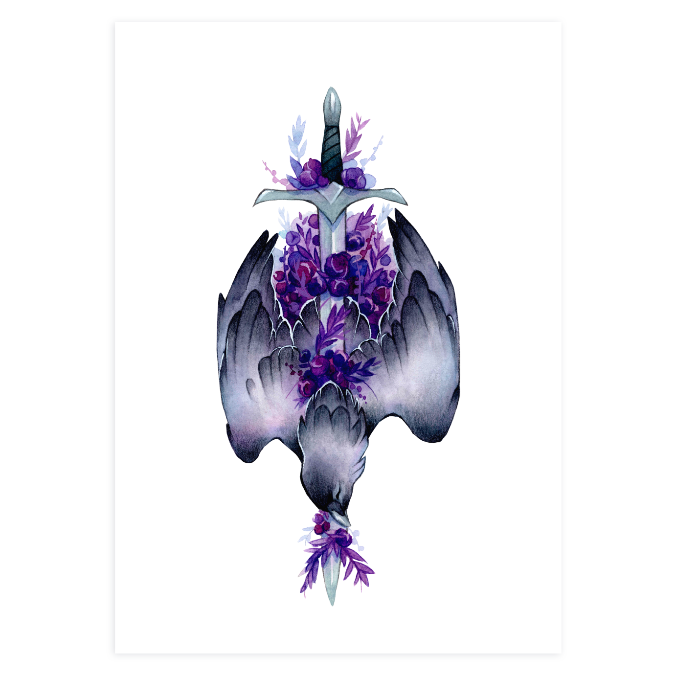 Longsword, Black Raven - Prints