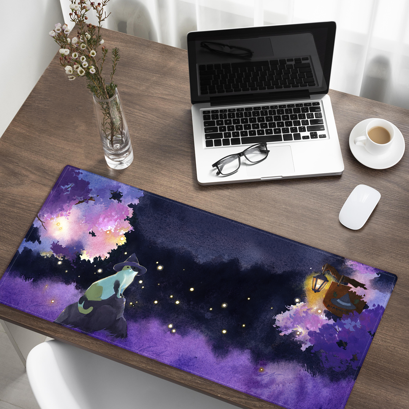 Witch Cat - Mouse Mat