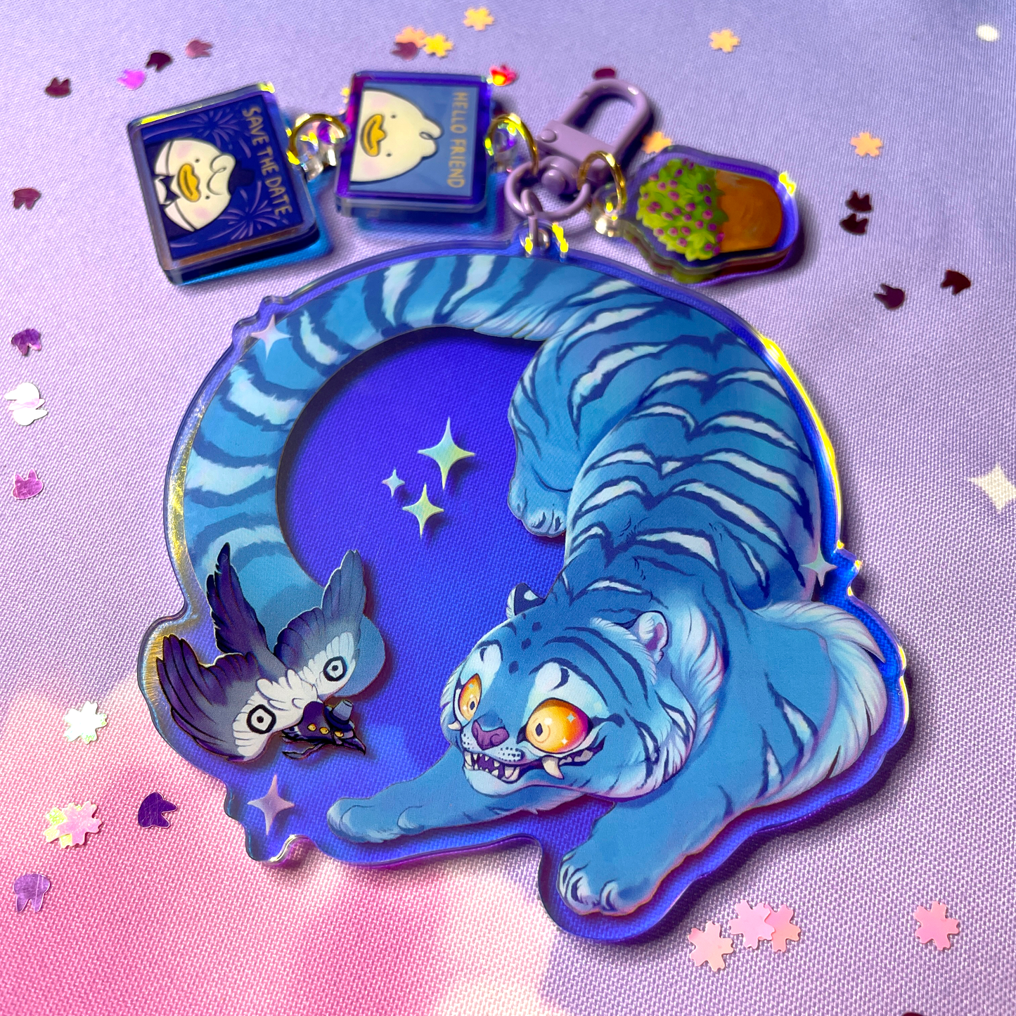 Derpy & Sussie - XL Rainbow Keychain - B-Grade