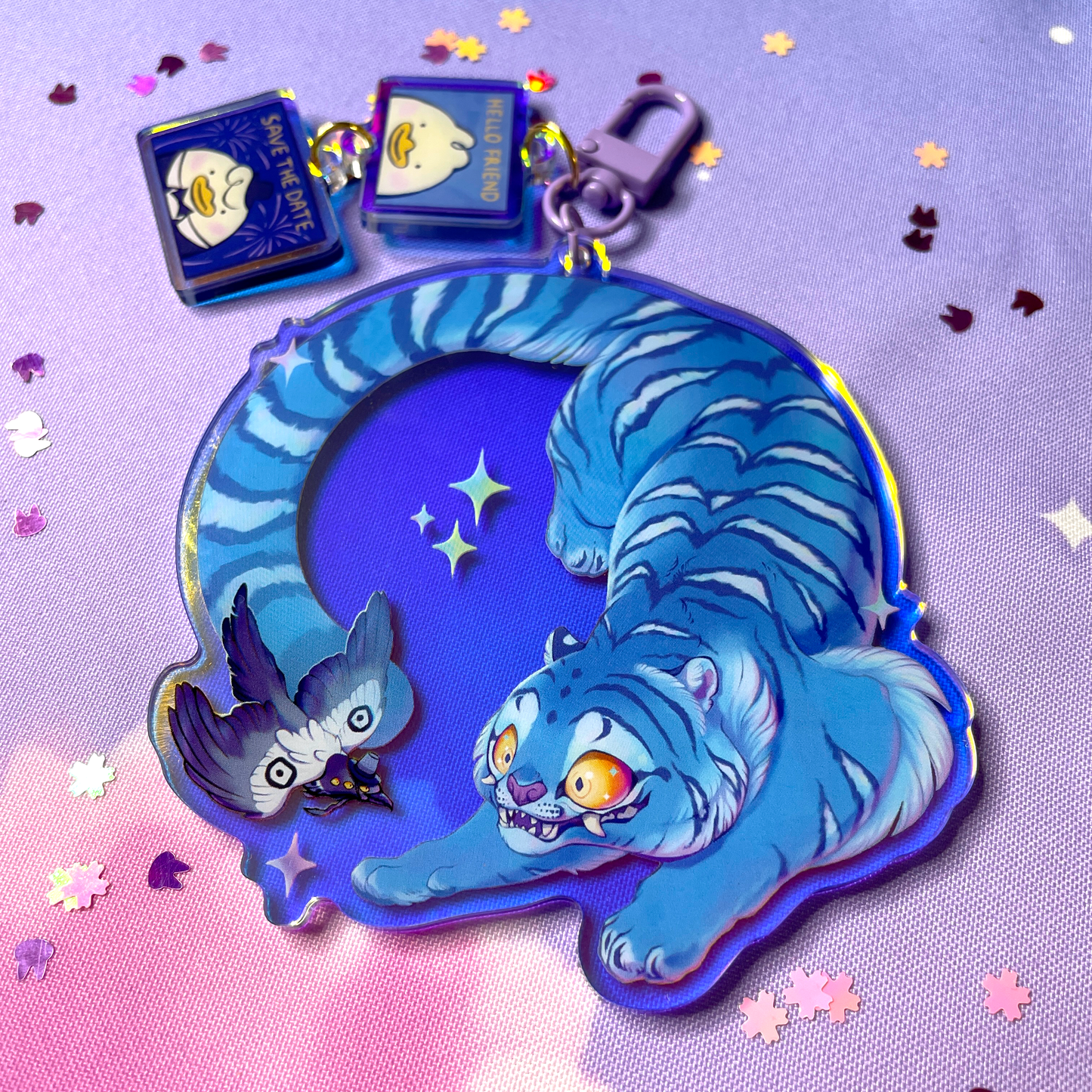 Derpy & Sussie - XL Rainbow Keychain - B-Grade