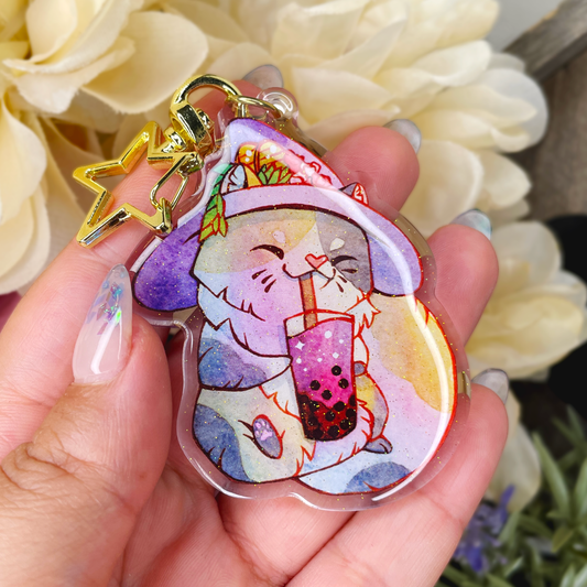 Sakura Bubble Tea - Keychain