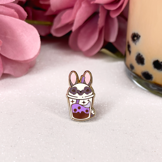 Starry Rabbit Bubble Tea - Mini Enamel Pin