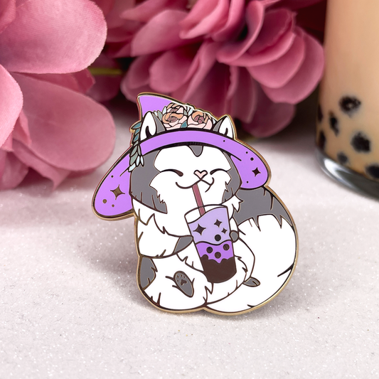 Taro Bubble Tea - Enamel Pin