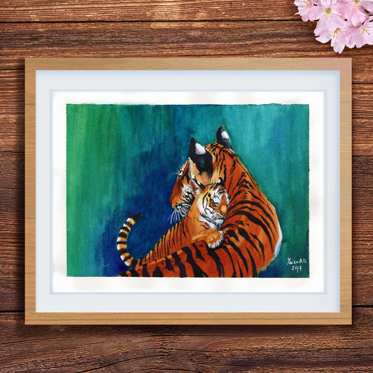 Tigress and cub - Original Painting