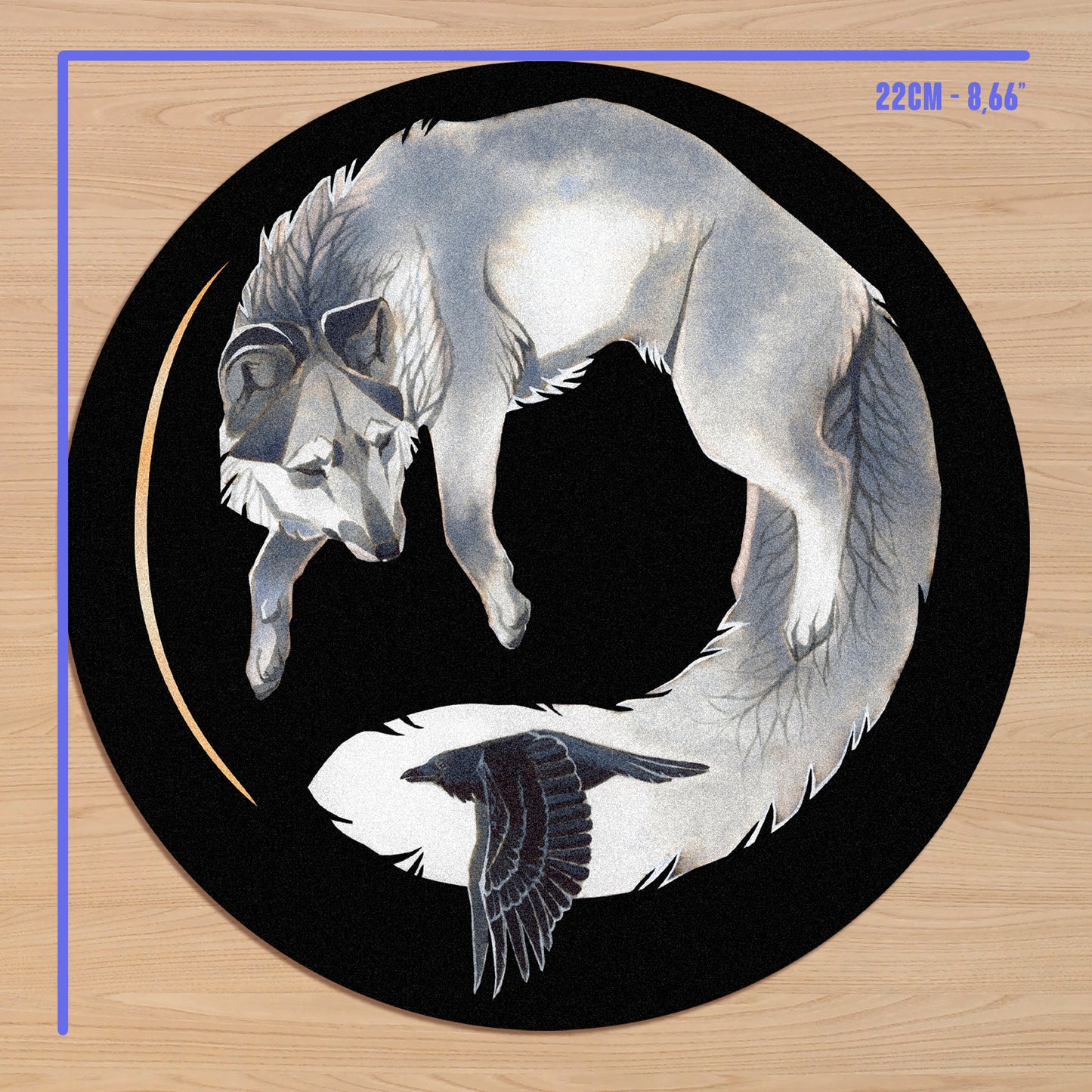 Wolf and Raven - Mouse Pad